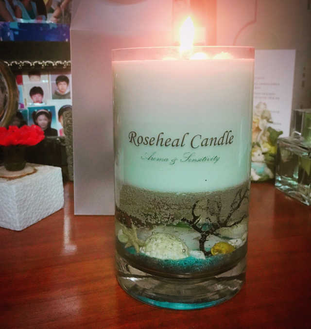반짝반짝 야광 바다캔들 리뷰 사진
