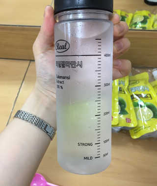장수농가 리얼깔라만시 — 5점을 준 리뷰어가 2018년 6월 올린 사용 사진