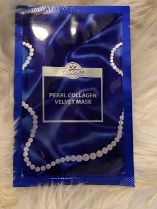 Pearl Collagen Velvet Mask 1 BOX by YVESOM — 5점을 준 리뷰어가 2019년 2월 올린 사용 사진