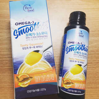 오메가-3스무디 [오메가스무디] 짜먹는 오메가3 DHA 임산부 어린이 — 4점을 준 리뷰어가 2019년 1월 올린 사용 사진