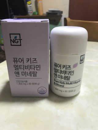 네츄럴굿띵스 퓨어 키즈 멀티비타민 앤 미네랄 30일분 — 2.67점을 준 리뷰어가 2017년 10월 올린 사용 사진