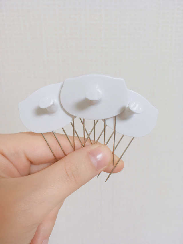 벽지핀 돼지 화이트 3P 리뷰 사진