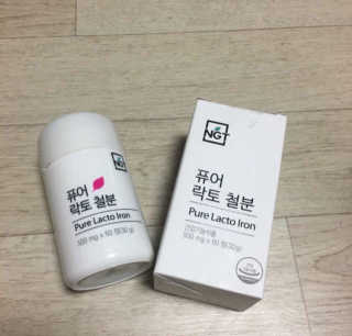 네츄럴굿띵스 퓨어 락토 철분 60일분 — 2.5점을 준 리뷰어가 2018년 2월 올린 사용 사진