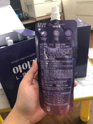 오엔엘 아이가 L-카르니틴 2박스 — 4점을 준 리뷰어가 2019년 4월 올린 사용 사진