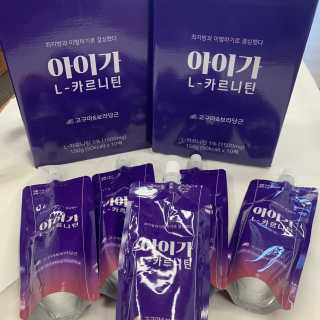 오엔엘 아이가 L-카르니틴 2박스 — 4점을 준 리뷰어가 2019년 4월 올린 사용 사진