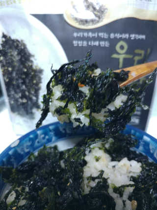 광천우리맛김 우리집밥도둑 맛있는광천김 우리김자반 50g 5봉 — 5점을 준 리뷰어가 2018년 3월 올린 사용 사진