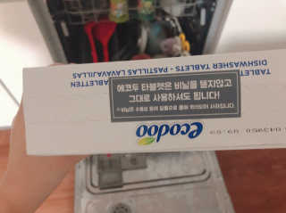 에코두 식기세척기세제 타블렛 600g — 5점을 준 리뷰어가 2019년 6월 올린 사용 사진