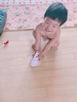 LG생활건강 토디앙 자운보 본초 팬티형 기저귀 — 4.33점을 준 리뷰어가 2017년 4월 올린 사용 사진