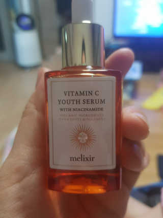 비건화장품 멜릭서 피부 활력 부스터 멜릭서 비타민 세럼 — 4.33점을 준 리뷰어가 2019년 3월 올린 사용 사진