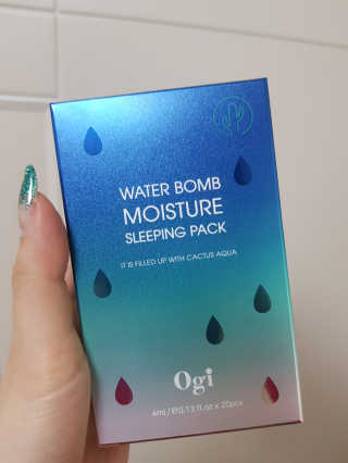 오지아이 워터 밤 모이스처 슬리핑 팩 4ml X 20pcs — 5점을 준 리뷰어가 2019년 12월 올린 사용 사진