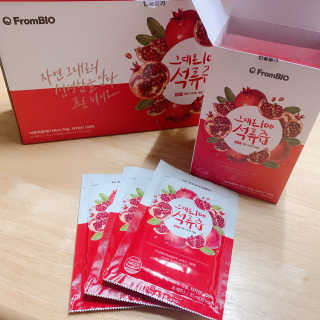 프롬바이오 오직 석류만 [그대로100 석류즙] 하루 1포로 건강하게 — 5점을 준 리뷰어가 2019년 12월 올린 사용 사진