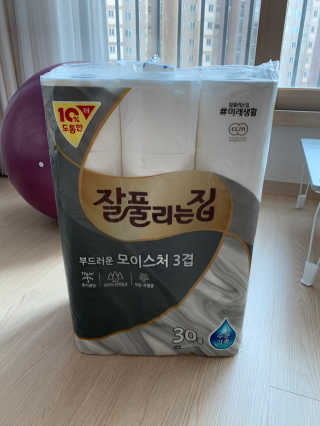 잘풀리는집 부드러운 모이스처 3겹 화장지 30롤 — 5점을 준 리뷰어가 2019년 5월 올린 사용 사진