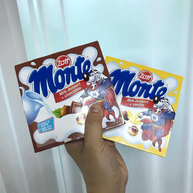 몬테밀크디저트 초코&바닐라 리뷰 사진