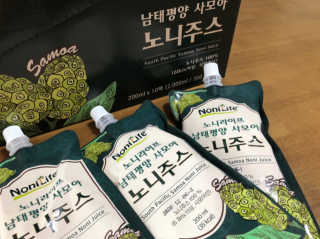 장수농가 남태평양 사모아 노니 원액 1L or 200mlx10팩 중 택 1 — 3점을 준 리뷰어가 2019년 1월 올린 사용 사진