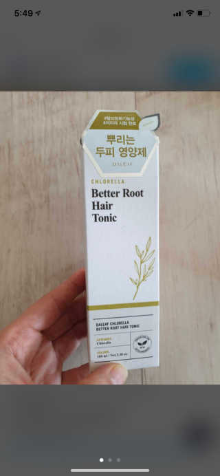 달리프 클로렐라 베러 루트 헤어토닉 100ml — 4점을 준 리뷰어가 2020년 1월 올린 사용 사진
