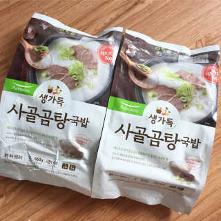 [풀무원] 사골곰탕국밥 황태해장국밥 — 5점을 준 리뷰어가 2018년 6월 올린 사용 사진