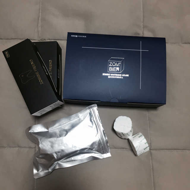좀비 2주 집중 치아 스케일링 미백제 리뷰 사진