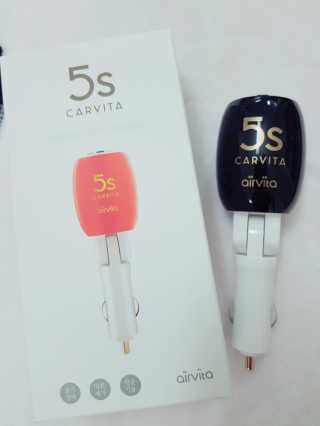 에어비타 차량용공기청정기 카비타5S — 5점을 준 리뷰어가 2019년 1월 올린 사용 사진