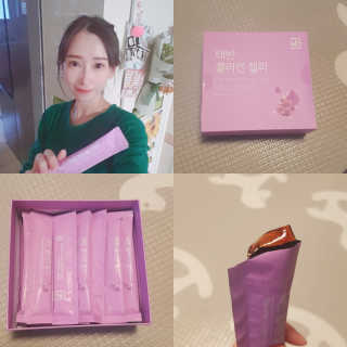 네츄럴굿띵스 태반 콜라겐 젤리 15포 — 5점을 준 리뷰어가 2018년 11월 올린 사용 사진