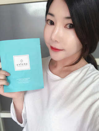 에슬레나 엑스트라 밸런싱 힐링 마스크 10장 — 5점을 준 리뷰어가 2017년 10월 올린 사용 사진