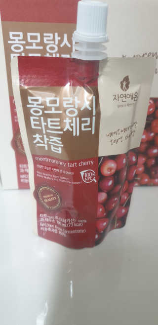 자연에온 몽모랑시 타트체리 착즙 100mL 10개입 2BOX — 5점을 준 리뷰어가 2020년 10월 올린 사용 사진