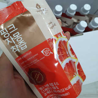 자연에온 핑크 자몽 착즙 100mL 10개입 2BOX — 5점을 준 리뷰어가 2020년 10월 올린 사용 사진
