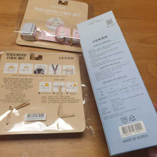 유비맘 젖병 빨대컵 다용도 홀더 1+1 _ 컬러 랜덤 발송 — 4점을 준 리뷰어가 2020년 12월 올린 사용 사진