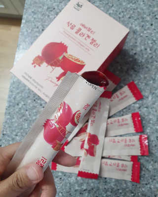 365더건강 에버뷰티 석류콜라겐 젤리 — 5점을 준 리뷰어가 2020년 7월 올린 사용 사진