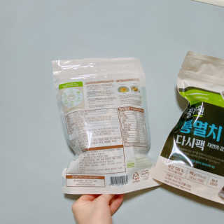 [풀무원] 자연의 감칠맛 통디포리, 통멸치 다시팩 세트 — 5점을 준 리뷰어가 2020년 5월 올린 사용 사진
