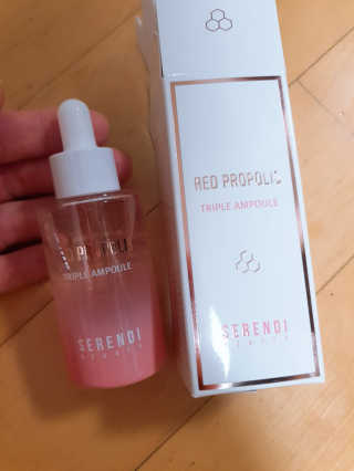 세렌디뷰티 레드 프로폴리스 트리플 앰플 — 5점을 준 리뷰어가 2020년 7월 올린 사용 사진