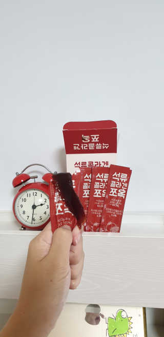 조은약초 석류콜라겐 석류즙 석류쪼옥 젤리 스틱 15포 x 20g — 5점을 준 리뷰어가 2020년 7월 올린 사용 사진