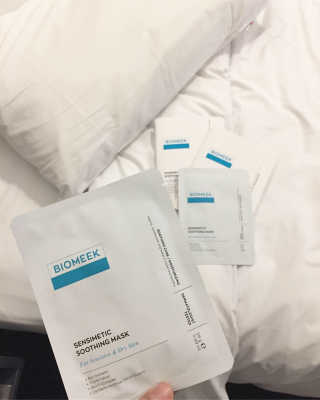 바이오믹 BIOMEEK SENSIMETIC SOOTHING MASK.S — 5점을 준 리뷰어가 2020년 6월 올린 사용 사진