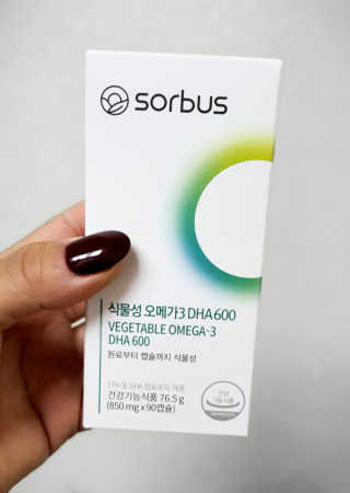 소버스 식물성 오메가3 DHA 600 — 5점을 준 리뷰어가 2020년 4월 올린 사용 사진