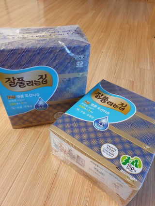 잘풀리는집 부드러운 모이스처 보습 미용 티슈 230매 — 5점을 준 리뷰어가 2020년 9월 올린 사용 사진