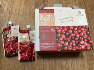 자연에온 몽모랑시 타트체리 착즙 100mL 10개입 2BOX — 5점을 준 리뷰어가 2020년 11월 올린 사용 사진