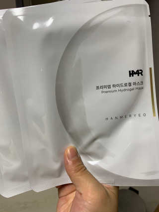 한미려 프리미엄 하이드로겔 마스크 — 4점을 준 리뷰어가 2020년 7월 올린 사용 사진