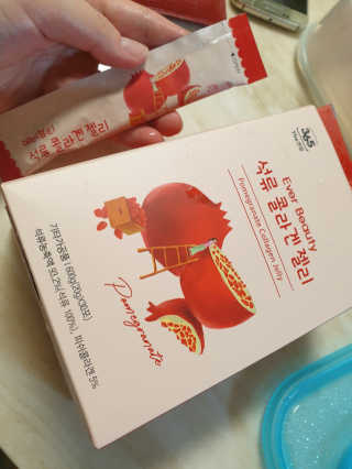365더건강 에버뷰티 석류콜라겐 젤리 — 5점을 준 리뷰어가 2020년 6월 올린 사용 사진