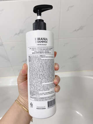 키라니아 피토스칼프 탈모완화 기능성샴푸 500ml — 4.5점을 준 리뷰어가 2020년 12월 올린 사용 사진