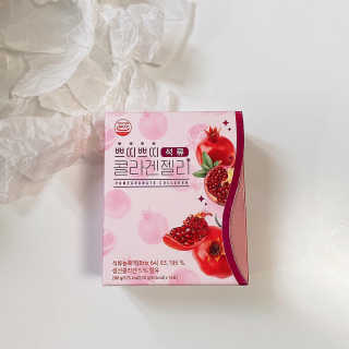 헬스업_쁘띠쁘띠석류콜라겐젤리_20g x 14포 — 4.5점을 준 리뷰어가 2020년 8월 올린 사용 사진
