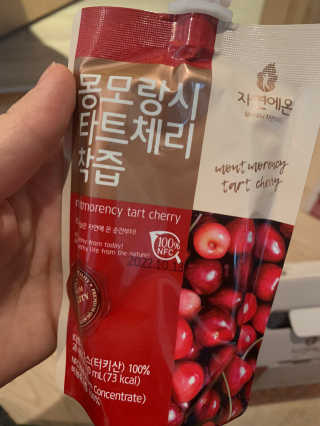 자연에온 몽모랑시 타트체리 착즙 100mL 10개입 2BOX — 4점을 준 리뷰어가 2020년 12월 올린 사용 사진