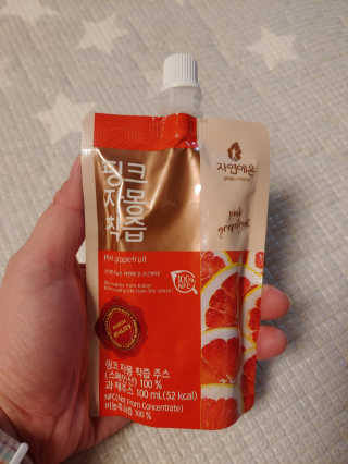 자연에온 핑크 자몽 착즙 100mL 10개입 2BOX — 5점을 준 리뷰어가 2020년 11월 올린 사용 사진