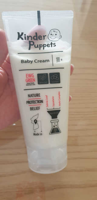 킨더퍼페츠 베이비크림 180ml — 5점을 준 리뷰어가 2020년 9월 올린 사용 사진