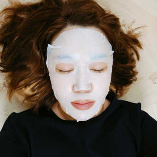 바이오믹 BIOMEEK SENSIMETIC SOOTHING MASK.S — 5점을 준 리뷰어가 2020년 7월 올린 사용 사진