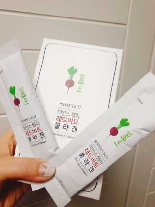 유유네이처 머빈스 젤리 레드비트 콜라겐 — 5점을 준 리뷰어가 2020년 4월 올린 사용 사진
