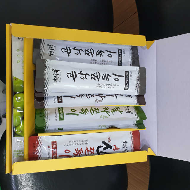 자연공유 곤약쫀드기 시리즈 5종 선물세트 리뷰 사진