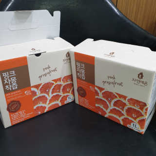 자연에온 핑크 자몽 착즙 100mL 10개입 2BOX — 4점을 준 리뷰어가 2020년 11월 올린 사용 사진