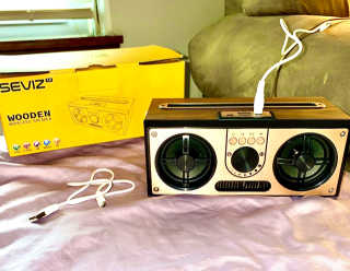 SEVIZ RETRO20W 레트로 블루투스 스피커 — 5점을 준 리뷰어가 2020년 6월 올린 사용 사진