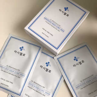 닥터마시멜로 닥터마스멜로 마블러스 아쿠아 클리닉 마스크 — 5점을 준 리뷰어가 2020년 10월 올린 사용 사진