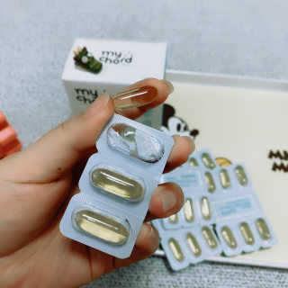 JW중외제약 마이코드 알티지 오메가3 1000 mg — 5점을 준 리뷰어가 2020년 10월 올린 사용 사진