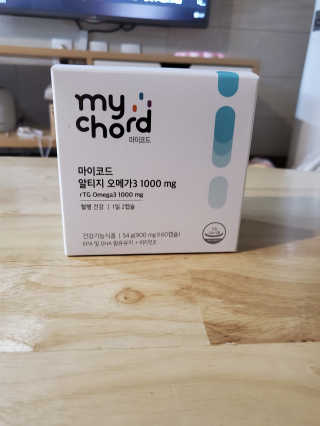 JW중외제약 마이코드 알티지 오메가3 1000 mg — 5점을 준 리뷰어가 2020년 9월 올린 사용 사진